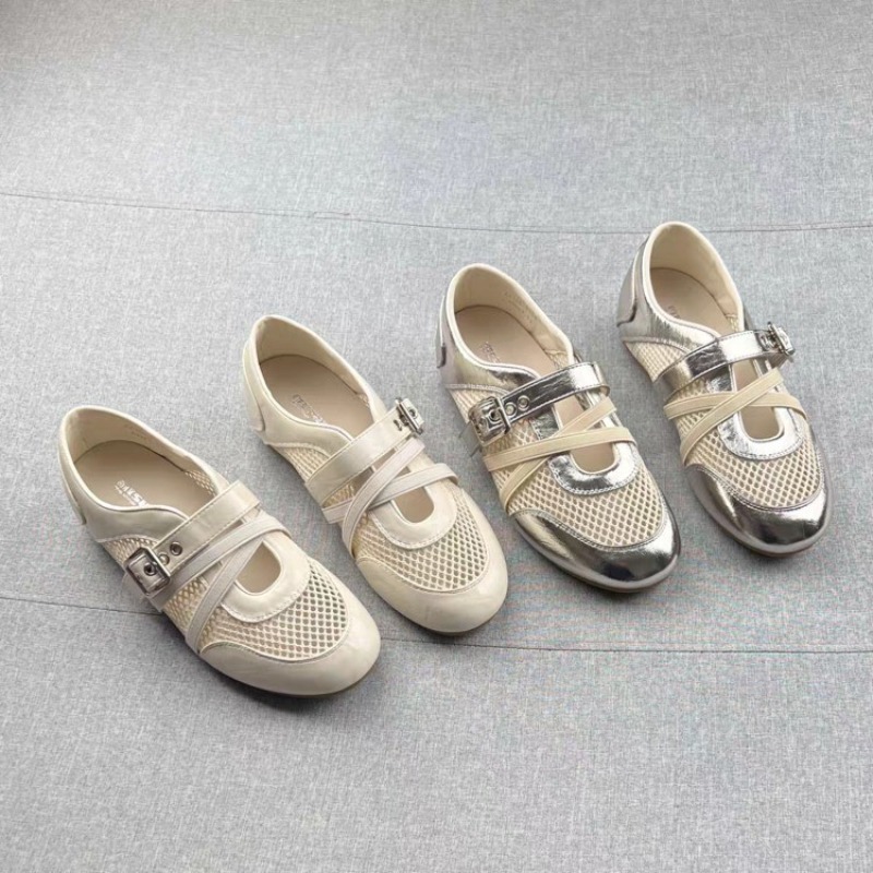 Heels - รองเท้าผ้าใบแบบสานรุ่นใหม่ 2026 สำหรับฤดูใบไม้ผลิและฤดูร้อน พร้อมหัวเข็มขัด กันลื่น สวมใส่สบาย