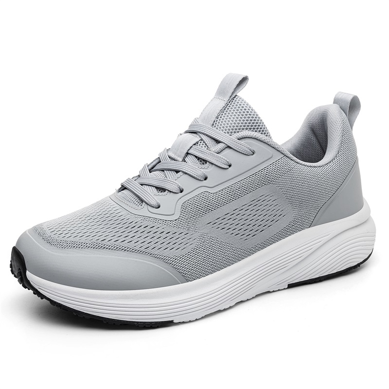 Wide Toe Box Running Sneakers - รองเท้ากีฬาผู้ชายแบบหัวกว้าง น้ำหนักเบา ระบายอากาศได้ดี พื้นยางกันลื่น เหมาะสำหรับคนเท้าใหญ่ ใช้เดินและวิ่งได้