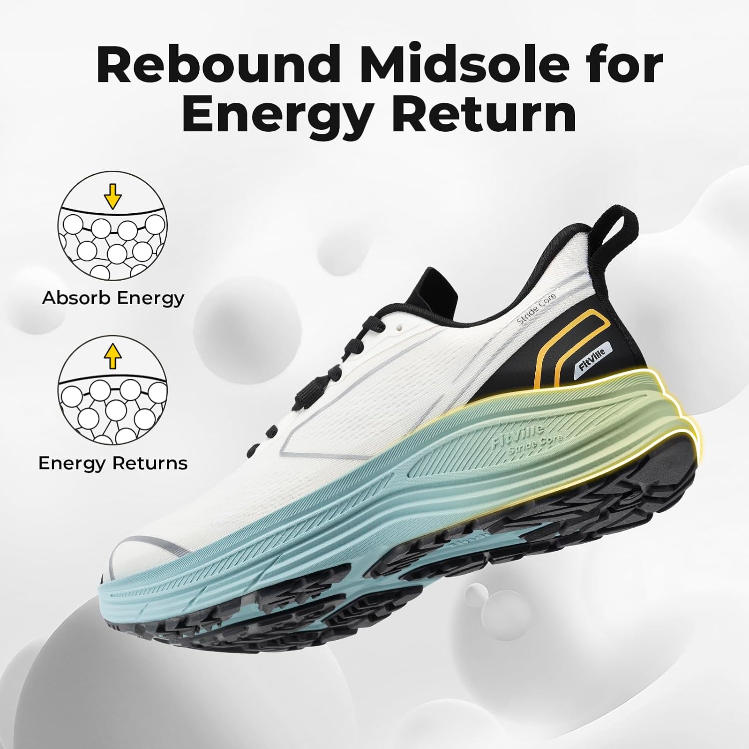 รองเท้าวิ่งและเดินสำหรับผู้ชาย - Lightweight Road Running Shoes บทวิจารณ์และราคา