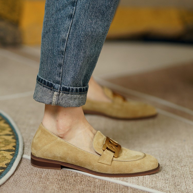 หนังนิ่มหนังผู้หญิง Loafers ฤด - Heels บทวิจารณ์และราคา