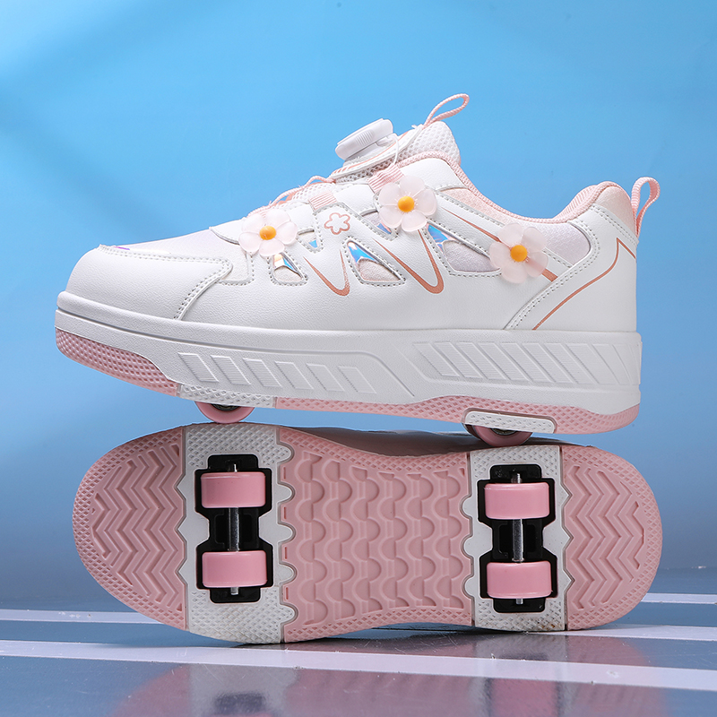 รองเท้าสเก็ตเด็กแบบมีล้อ 4 ล้อ - Sneakers บทวิจารณ์และราคา